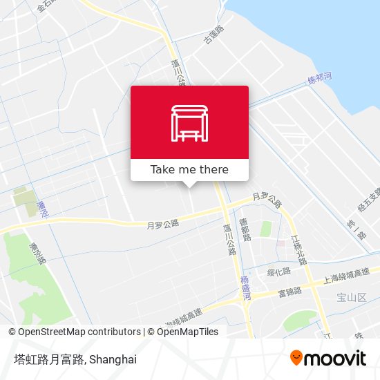塔虹路月富路 map