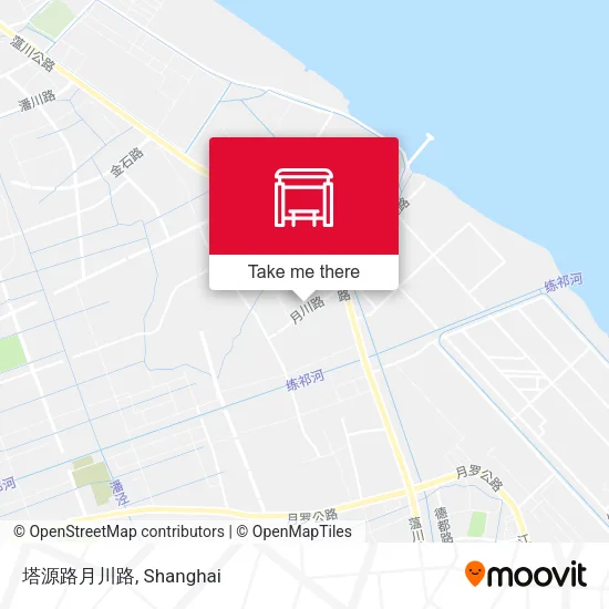 塔源路月川路 map
