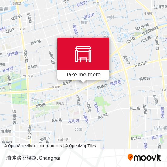浦连路召楼路 map