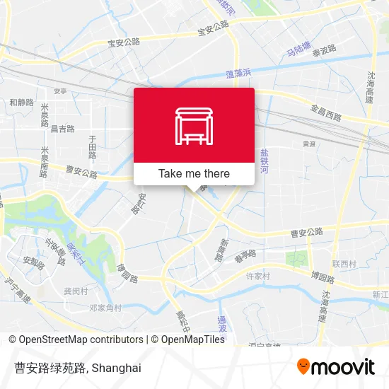 曹安路绿苑路 map