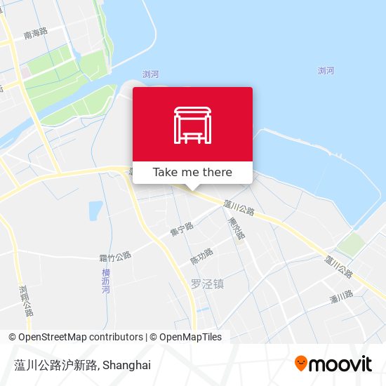 蕰川公路沪新路 map
