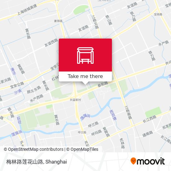 梅林路莲花山路 map