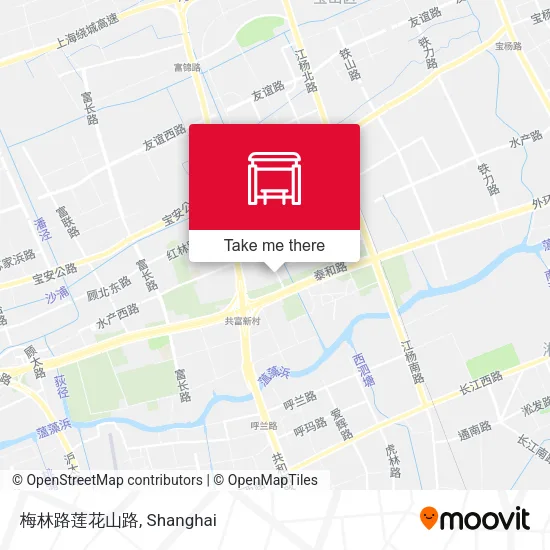 梅林路莲花山路 map