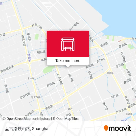 盘古路铁山路 map