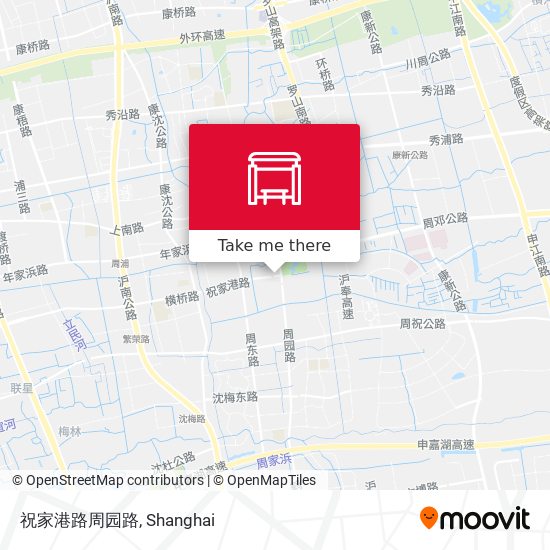 祝家港路周园路 map