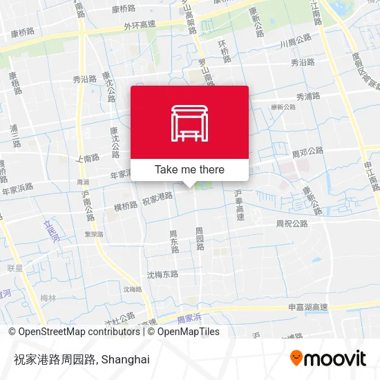 祝家港路周园路 map