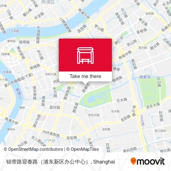 锦带路迎春路（浦东新区办公中心） map