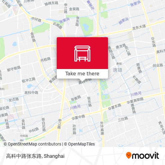 高科中路张东路 map