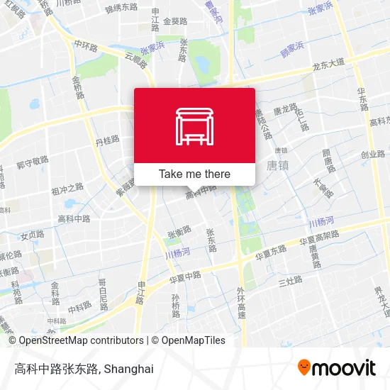 高科中路张东路 map