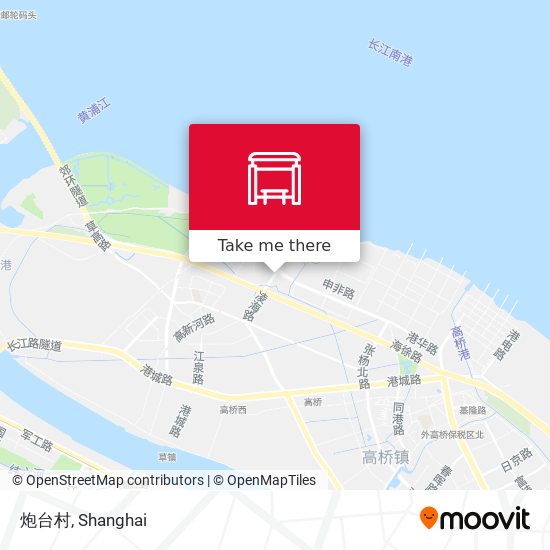 炮台村 map