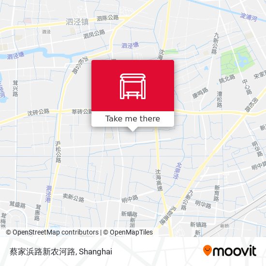 蔡家浜路新农河路 map