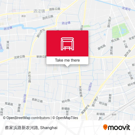 蔡家浜路新农河路 map