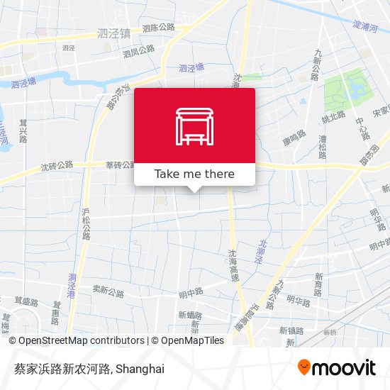 蔡家浜路新农河路 map