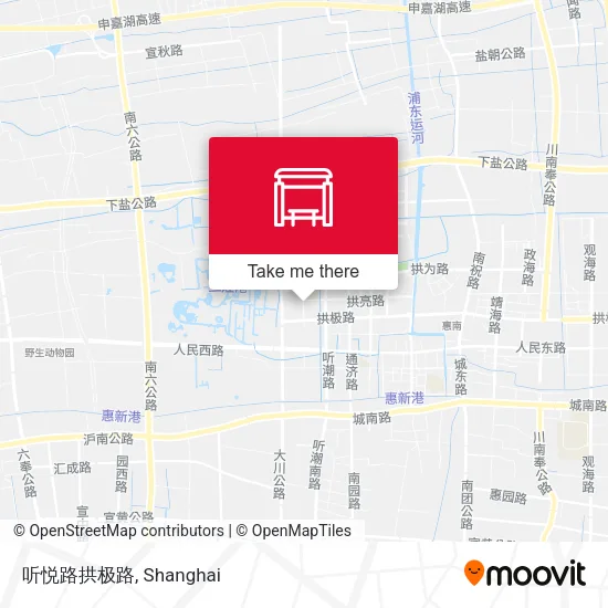 听悦路拱极路 map