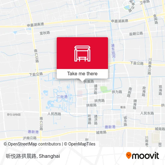 听悦路拱晨路 map
