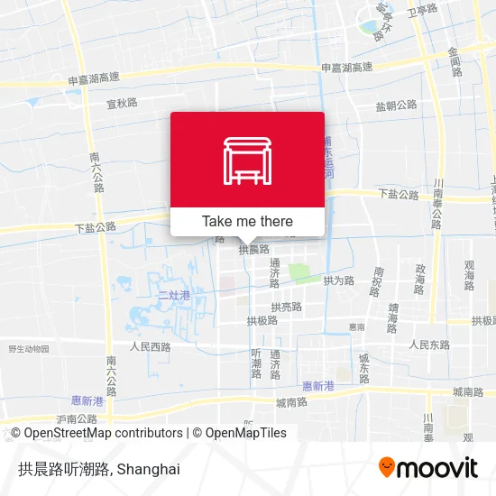拱晨路听潮路 map