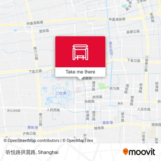 听悦路拱晨路 map