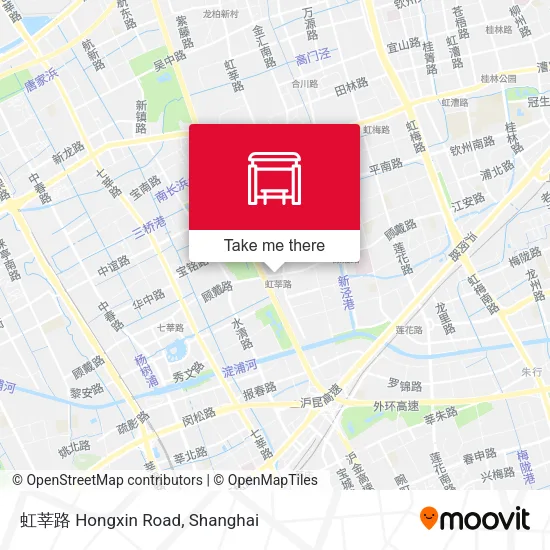 虹莘路 Hongxin Road map