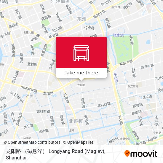 龙阳路 （磁悬浮） Longyang Road (Maglev) map