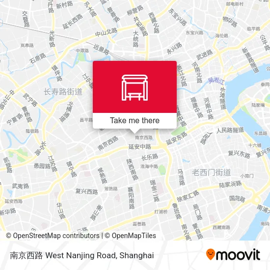 南京西路  West Nanjing Road map
