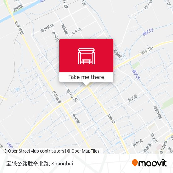 宝钱公路胜辛北路 map