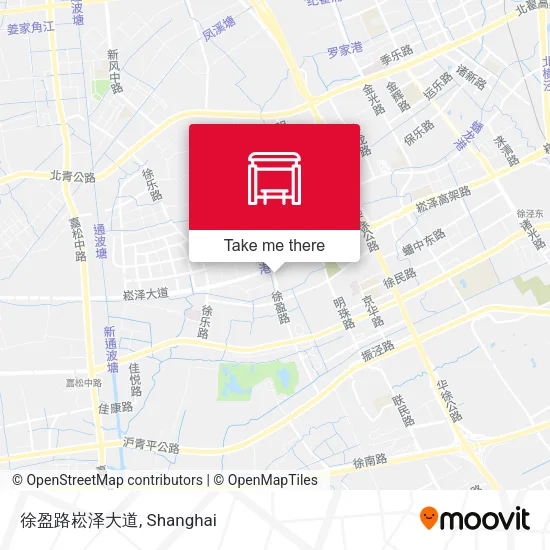徐盈路崧泽大道 map