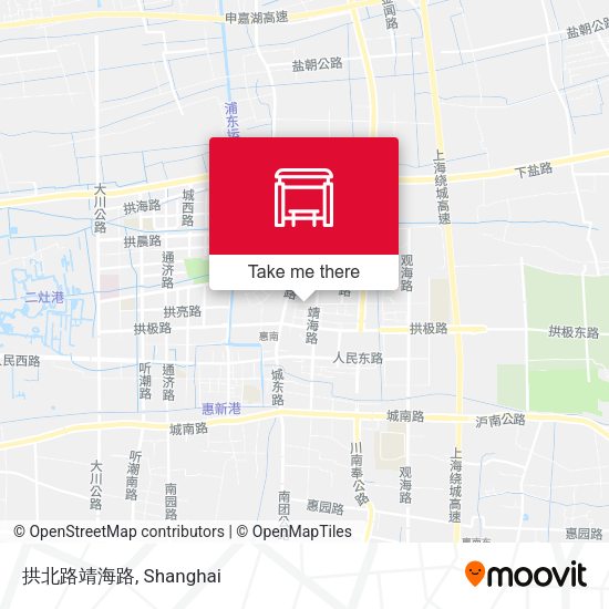拱北路靖海路 map