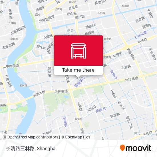长清路三林路 map