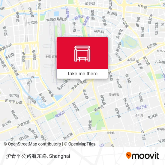 沪青平公路航东路 map