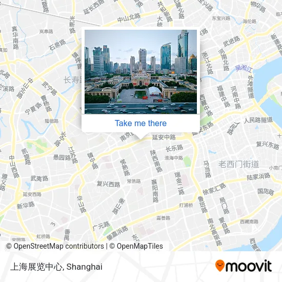 上海展览中心 map