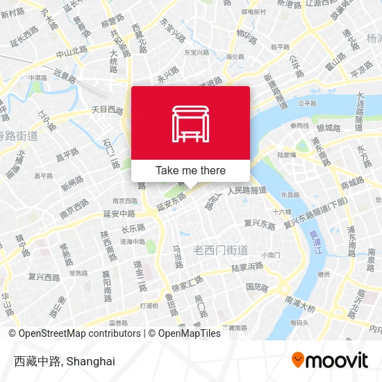 西藏中路 map
