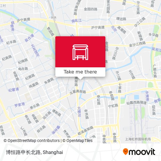 博恒路申长北路 map