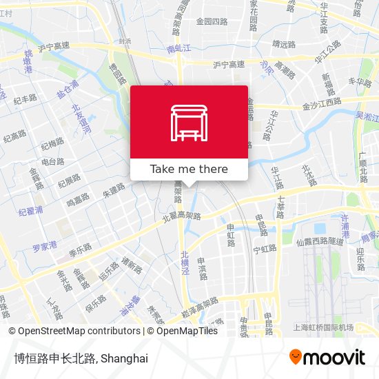 博恒路申长北路 map