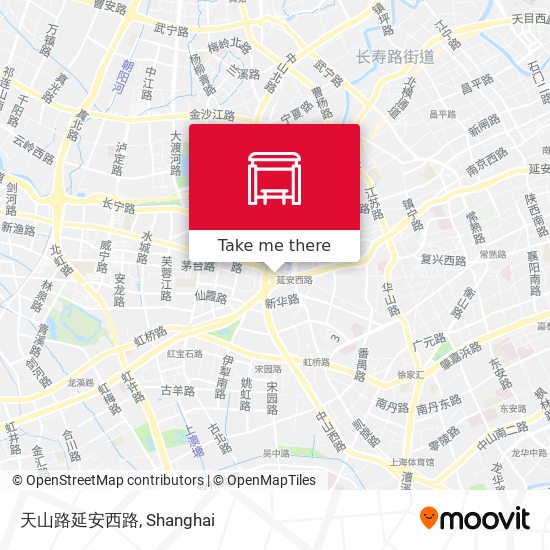 天山路延安西路 map