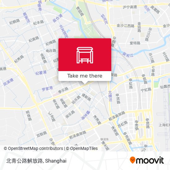 北青公路解放路 map
