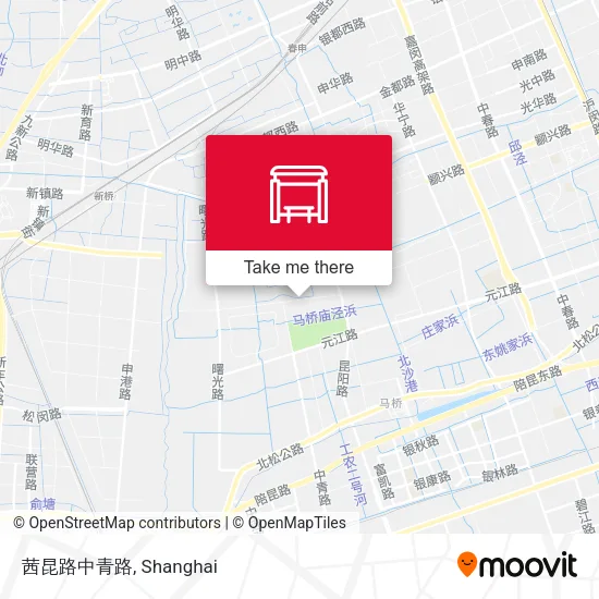 茜昆路中青路 map