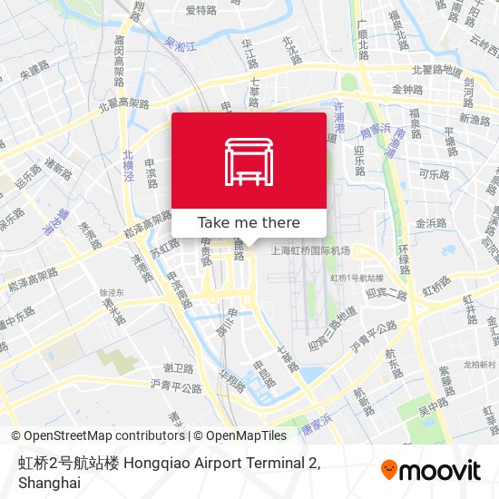虹桥2号航站楼 Hongqiao Airport Terminal 2 map