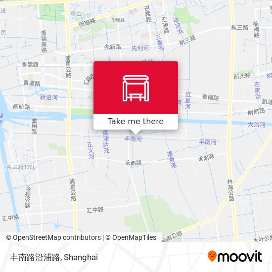 丰南路沿浦路 map