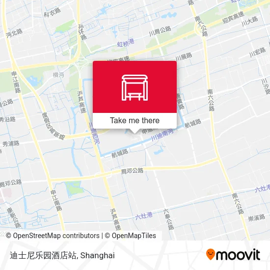 迪士尼乐园酒店站 map