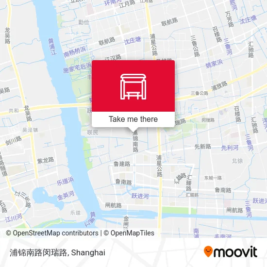 浦锦南路闵瑞路 map