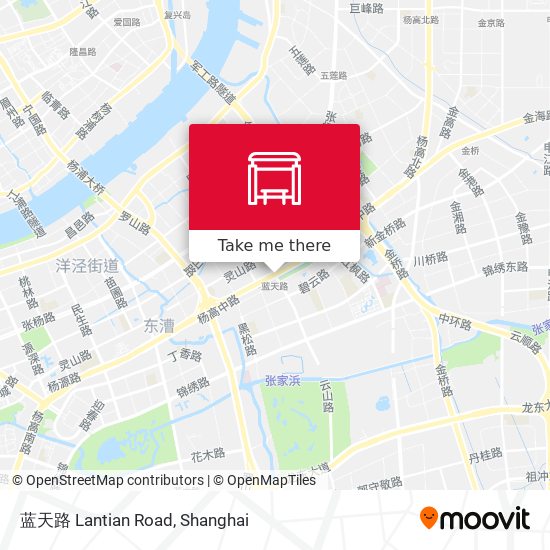 蓝天路 Lantian Road map