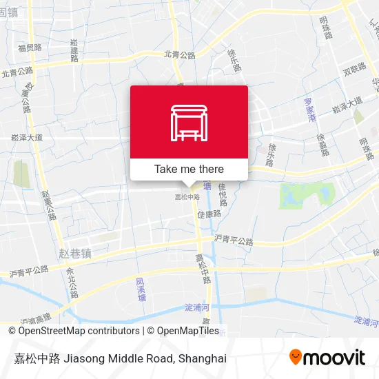 嘉松中路 Jiasong Middle Road map