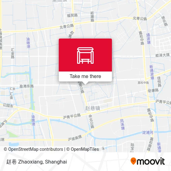 赵巷 Zhaoxiang map
