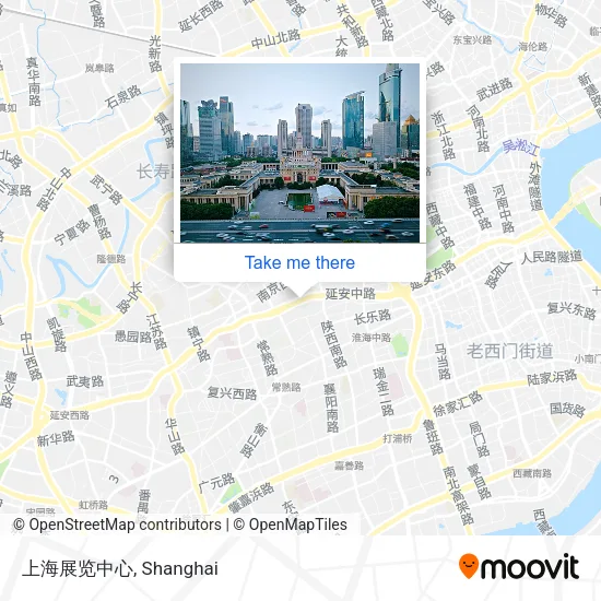 上海展览中心 map