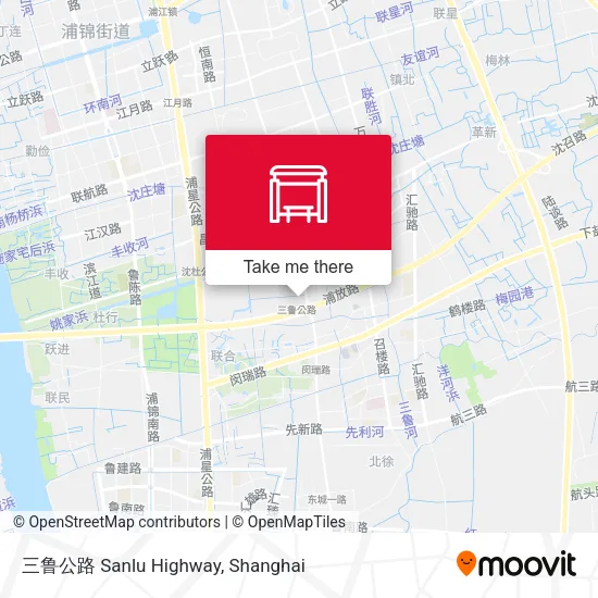 三鲁公路 Sanlu Highway map