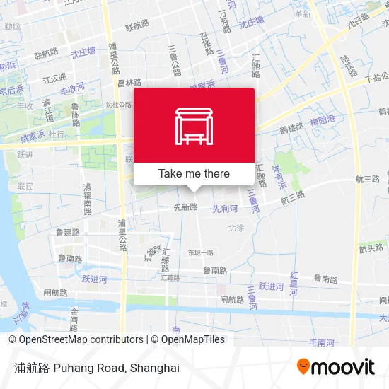 浦航路 Puhang Road map