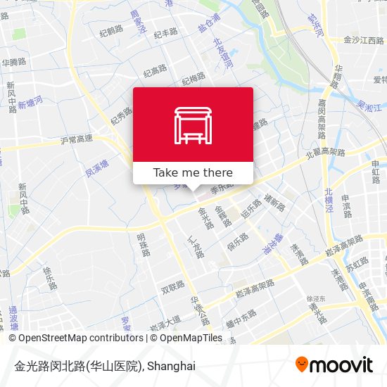 金光路闵北路(华山医院) map