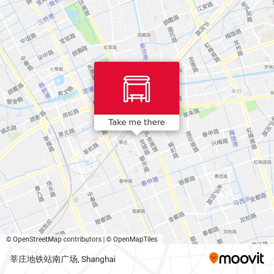 莘庄地铁站南广场 map