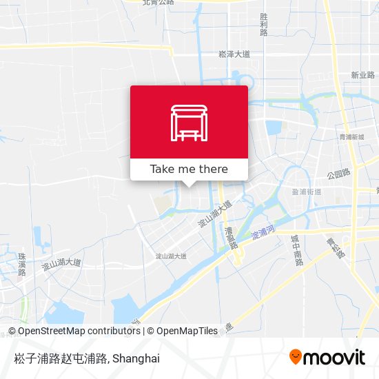 崧子浦路赵屯浦路 map