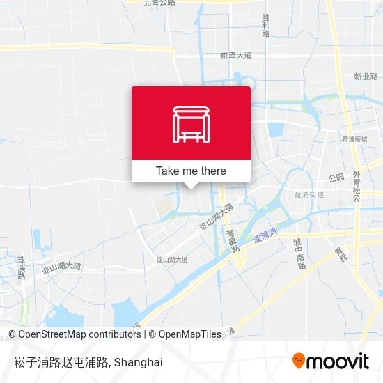 崧子浦路赵屯浦路 map